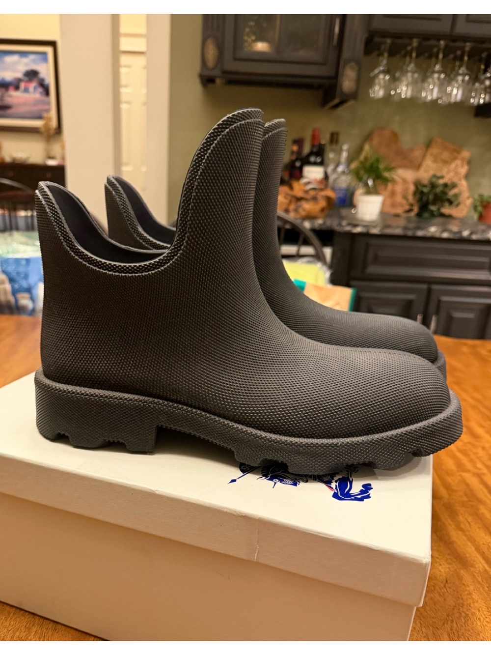 BURBERRY men’s  Marsh Slip-On Ankle Boots